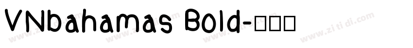 VNbahamas Bold字体转换